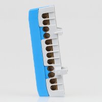 Neutralleiter-Klemme Verteilerklemme Blau 12-polig...
