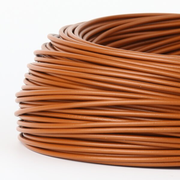 100 Meter PVC Aderleitung 1x0,75 mm² H05V-K braun (NYA-F)  flexibel