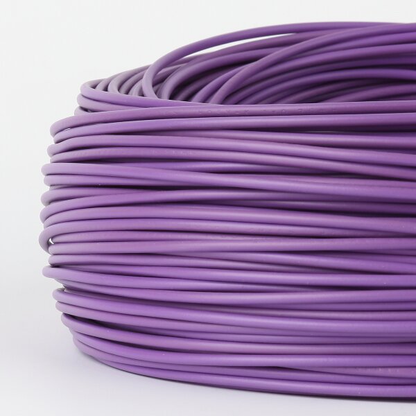 100 Meter PVC Aderleitung 1x0,75 mm² H05V-K violett (NYA-F)  flexibel