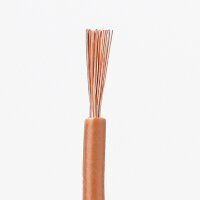 100 Meter PVC Aderleitung 1x1,5 mm² H07V-K braun...