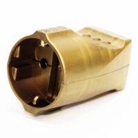 Schutzkontakt-Kupplung gold – 250V/16A – mit...