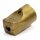 Schutzkontakt-Kupplung gold – 250V/16A – mit Schraubkontakten und Zugentlastung