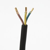 Gummi-Anschlusskabel 3x1,5mm² schwarz 5m für...