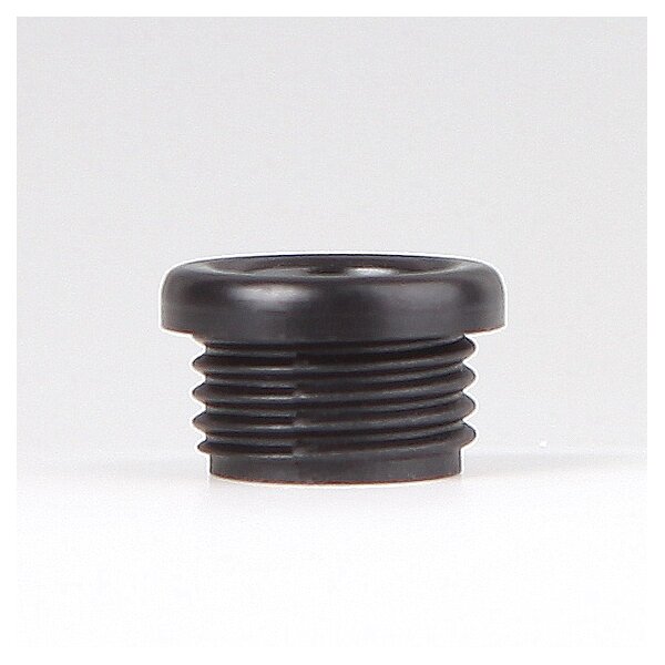 Isolierungs-Gewindenippel M10x1 | Kunststoff schwarz | 12 x 7 mm | Durchgang 6,8 mm