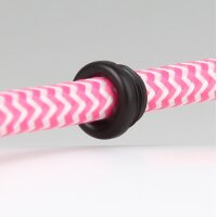 Isolierungs-Gewindenippel M10x1 | Kunststoff schwarz | 12 x 7 mm | Durchgang 6,8 mm