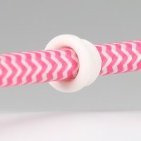 Isolierungs-Gewindenippel M10x1 | Kunststoff weiß | 12 x 7 mm | Durchgang 6,8 mm