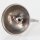 Lampen Baldachin Metall edelstahloptik 80x39 mm Kugelform mit Pendelrohr und Leuchtenaufhänger