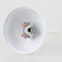 Lampen Baldachin Metall weiß lackiert 80x39 mm...