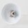 Lampen Baldachin Metall weiß lackiert 80x39 mm Kugelform mit Pendelrohr und Leuchtenaufhänger