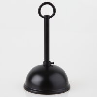 Lampen Baldachin Metall schwarz lackiert 80x39 mm...