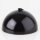 Lampen Baldachin Metall schwarz lackiert 120x62 mm große Kugelform mit Stellring für 10 mm Pendelrohr