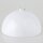 Lampen Baldachin Metall weiß lackiert 120 x62 mm große Kugelform mit Stellring für 10 mm Pendelrohr
