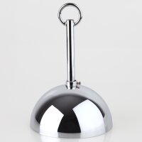 Lampen Baldachin Metall verchromt 50x100 mm Kugelform mit...