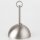 Lampen Baldachin Metall edelstahloptik 50x100 mm Kugelform mit Pendelrohr und Leuchtenaufhänger