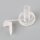 Isolierungstülle TZ14 für E14-Fassungen | Kunststoff transparent | Mit Kragen & Zugentlastung | 17,5 x 19 mm