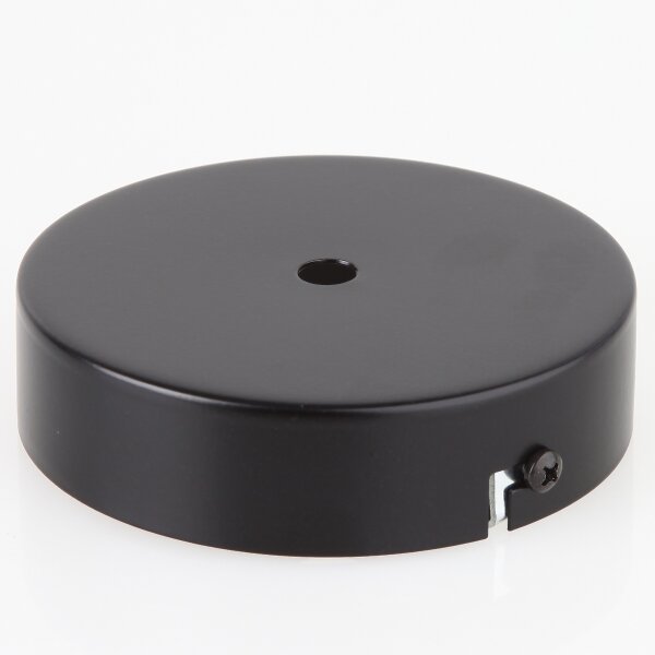 Lampen Metall Baldachin 110x28mm schwarz für 1 Lampenpendel ohne Zugentlaster