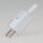 Schutzkontakt-Stecker grau mit Knickschutztülle – 250V/16A – aus schlagfestem Thermoplast, Kaiser