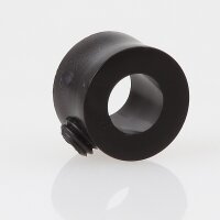 Lampen Stellring Kunststoff schwarz – 13x11 mm, 6,5 mm Durchgang mit Madenschraube