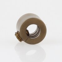 Lampen Stellring Kunststoff gold – 13x11 mm, 6,5 mm Durchgang mit Madenschraube