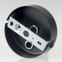 Lampen Zier-Baldachin Metall schwarz Ø 80 mm...