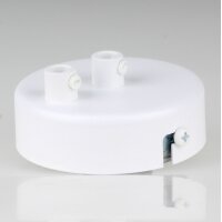 Lampen Zier-Baldachin Metall weiß Ø 80 mm...