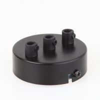 Lampen Zier-Baldachin Metall schwarz Ø 80 mm...