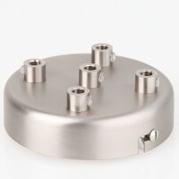 Lampen Zier-Baldachin Metall edelstahloptik 100x25 mm...