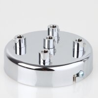 Lampen Zier-Baldachin Metall verchromt 100x25 mm für...