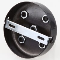 Lampen  Zier-Baldachin Metall schwarz 100x25 mm für...