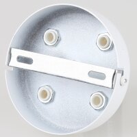 Lampen Zier-Baldachin Metall weiß 100x25 mm...