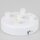 Lampen Zier-Baldachin Metall weiß 100x25 mm für 5 Lampenpendel mit Metall-Zugentlaster