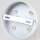 Lampen Zier-Baldachin Metall weiß 100x25 mm für 5 Lampenpendel mit Metall-Zugentlaster