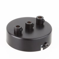 Lampen Zier-Baldachin Metall schwarz Ø 80 mm...