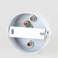 Lampen Zier-Baldachin Metall weiß Ø 80 mm...