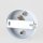 Lampen Zier-Baldachin Metall weiß Ø 80 mm für 3 Lampenpendel mit Metall-Zugentlaster