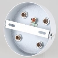 Lampen Zier-Baldachin Metall weiß 100x25 mm...