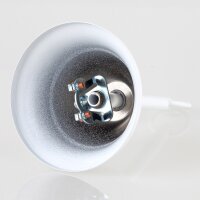 Lampen Baldachin – Metall weiß, Tulpenform...