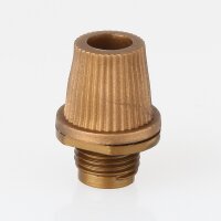 M10x1x7 Klemmnippel Zugentlastung Gold mit...