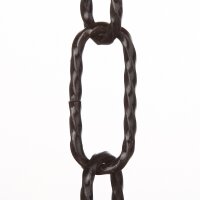 Lampen Metall-Kette 3,8 mm gedreht 20x47 | Schwarz...