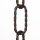 Lampen Metall-Kette 3,8 mm gedreht 20x47 | Schwarz lackiert | Zum Aufhängen schwerer Lampen & Kronleuchter | Belastbar bis 18 kg - Meterware