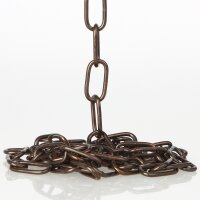 Lampen Metall-Kette 2,0 mm 10x20 | Antik Fumé | Zum Aufhängen schwerer Lampen & Kronleuchter | Belastbar bis 10 kg - Meterware