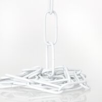Lampen Metall-Kette 2,8 mm 16x39 | Weiß lackiert |...