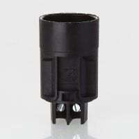 E14 Kunststoff Fassung schwarz  für Kronleuchter /...