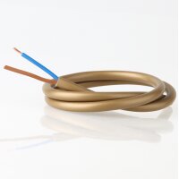 PVC-Lampenkabel gold 2-adrig 2x0,75 mm² H03VV-F...