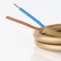 PVC-Lampenkabel gold 2-adrig 2x0,75 mm² H03VV-F...