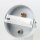 Lampen Zier-Baldachin Metall weiß Ø 80 mm für 2 Lampenpendel mit Metall-Zugentlaster
