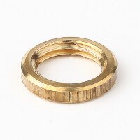 M10x1 Rundmutter – 13x2,5 mm, Metall messing