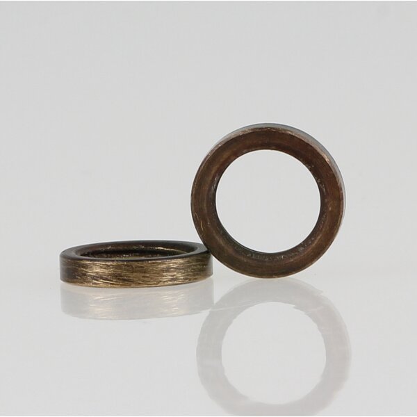 M10x1 Rundmutter – 13x2,5 mm, Metall antik fumé