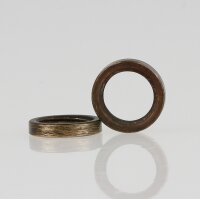 M10x1 Rundmutter – 13x2,5 mm, Metall antik fumé