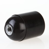 E27 Bakelit Glattmantel Lampenfassung schwarz mit...